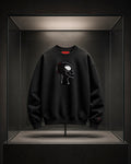 Sudadera negra oversize ALOK de EXOPLANETA con bordado frontal